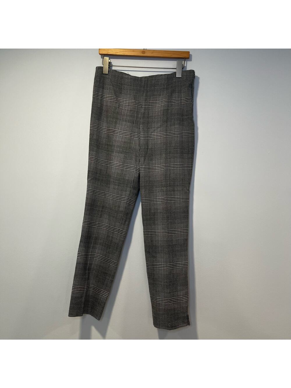 Incotex Slowear Wool Silk Plaid Zip Dress Pants 42